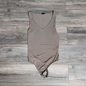 NWOT, Express • Body Contour V Neck Thong Bodysuit, Size XS